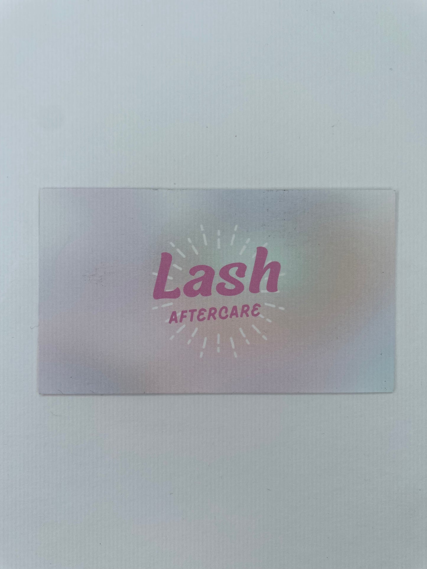Lash Extension Aftercare Instruction Cards — Cotton Candy Clouds ☁️