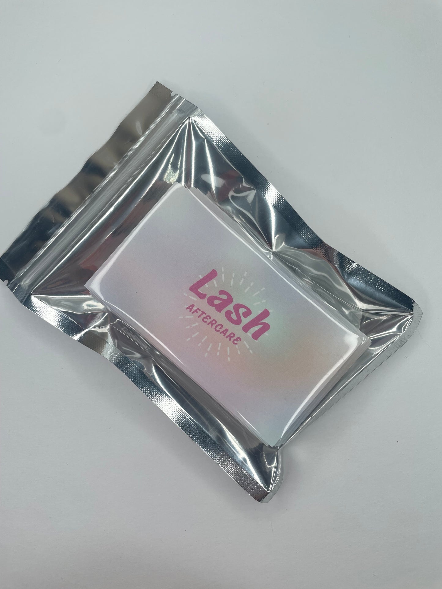 Lash Extension Aftercare Instruction Cards — Cotton Candy Clouds ☁️