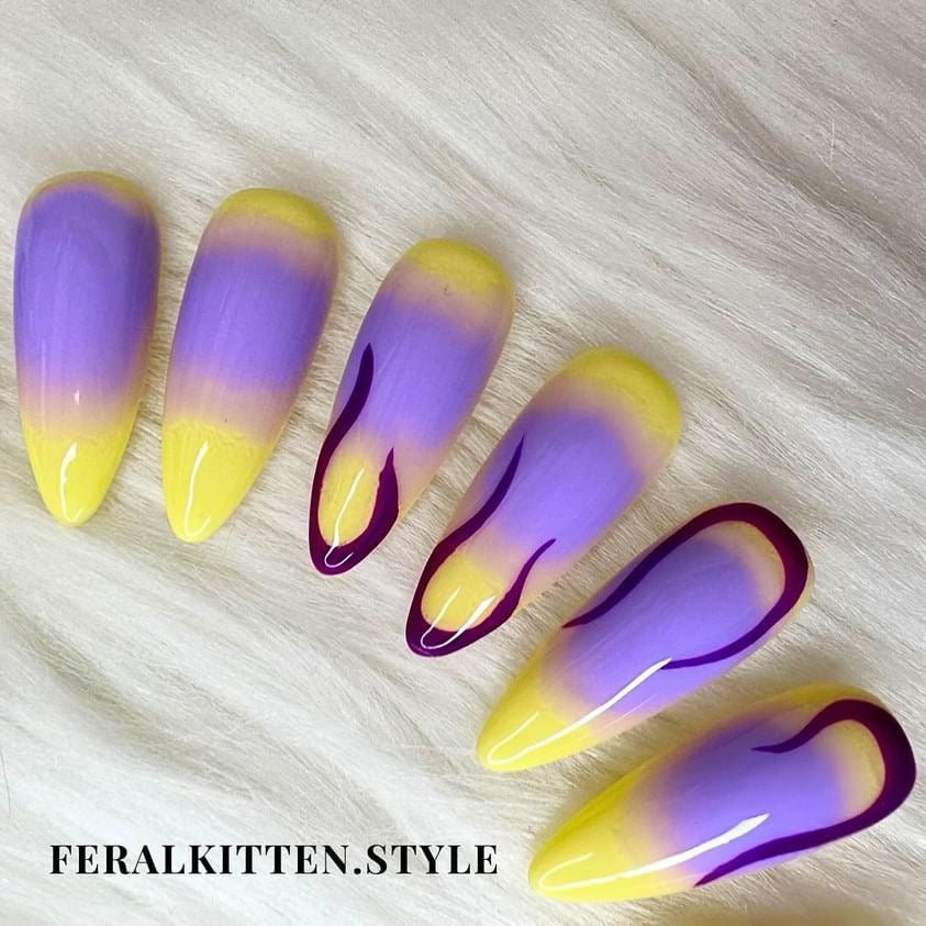 Killer Queen — Custom Press On Nails by Feral Kitten