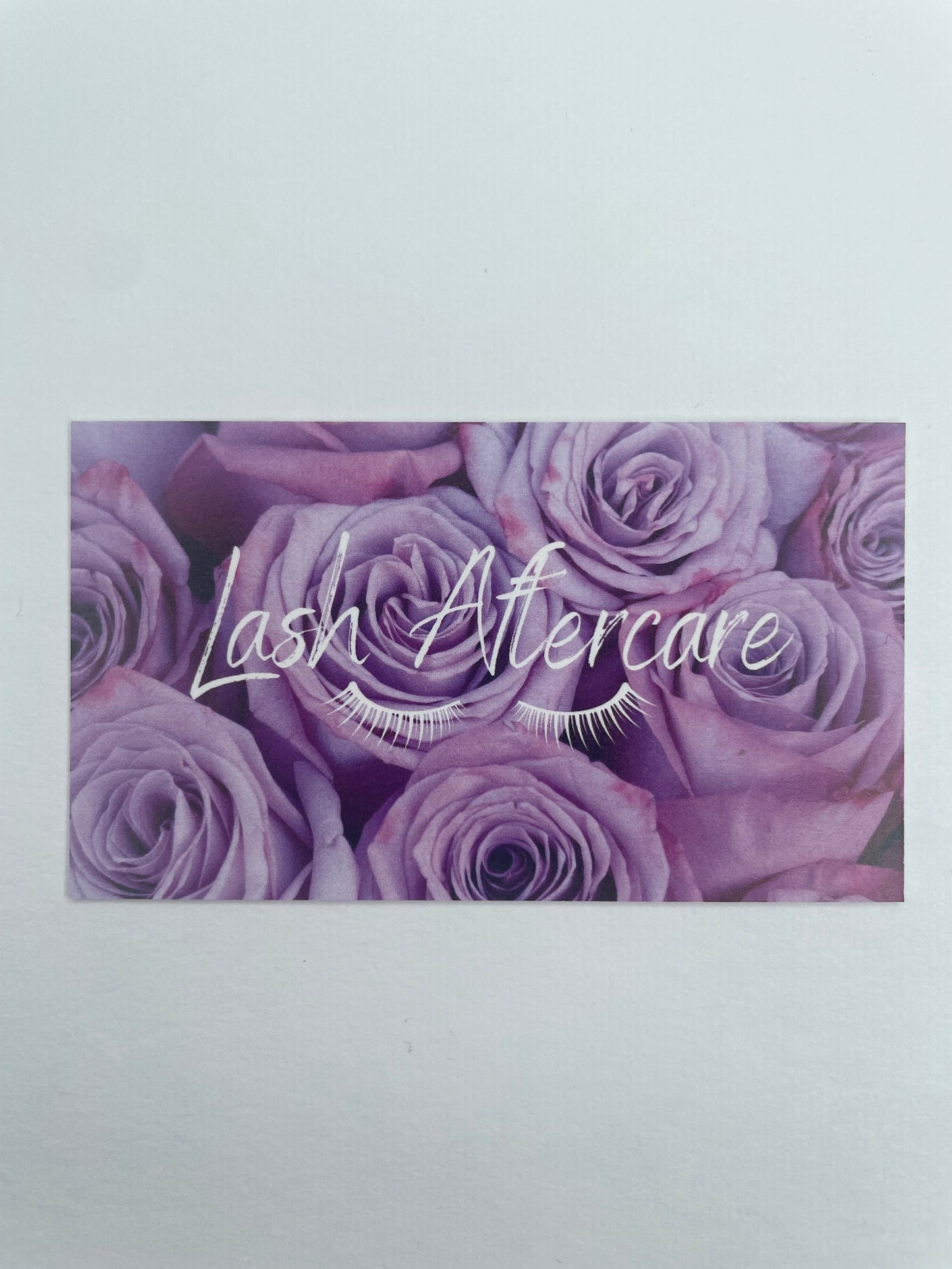Lash Extension Aftercare Instruction Cards — Give Them Roses 💐